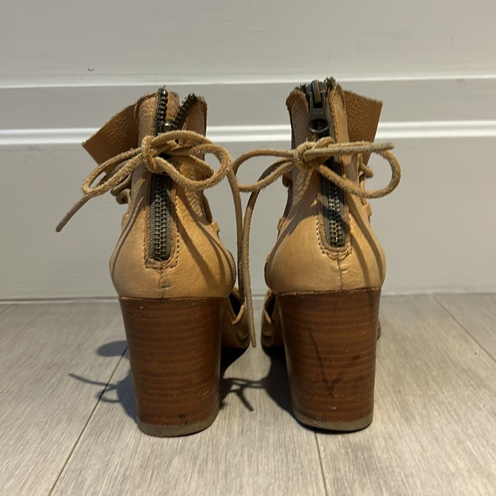 Leather Open Toe Boot - image 3